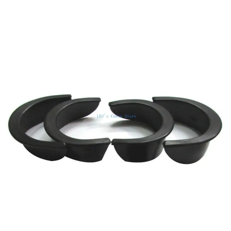 

XXFC 6Pcs/Set Pool Table Billiard Pocket Hole Black Rubber Liners 4 Corner 2 Side Corner Snooker Replacement Accessories