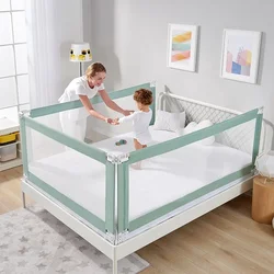 Rieles de cama de altura ajustable para niños, valla de seguridad para bebés, barandilla para niños, barrera para bebés, cama King Size