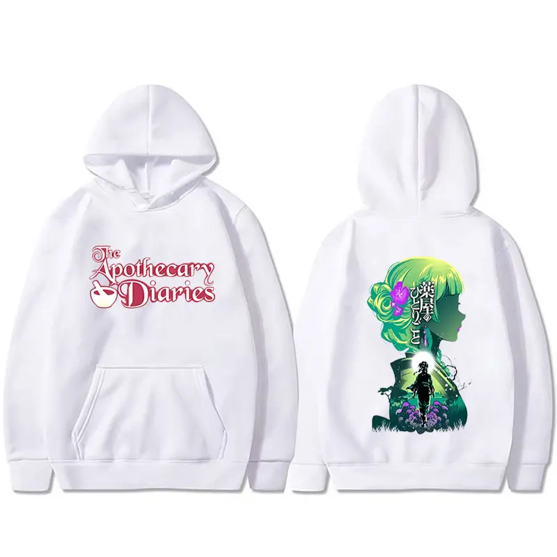 Hot Sale Anime The Apothecary Diaries Maomao Double Sided Printed Hoodie Men Women Clothing Casual Oversized Pullover Hoodies