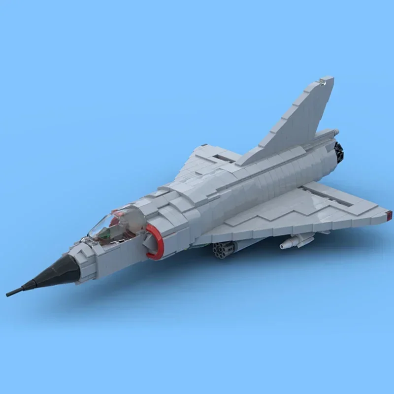 Moc Building Bricks Military Model Dassault Mirage III Fighter Technology Modular Blocks Gifts Christmas Toys DIY Sets Assembly