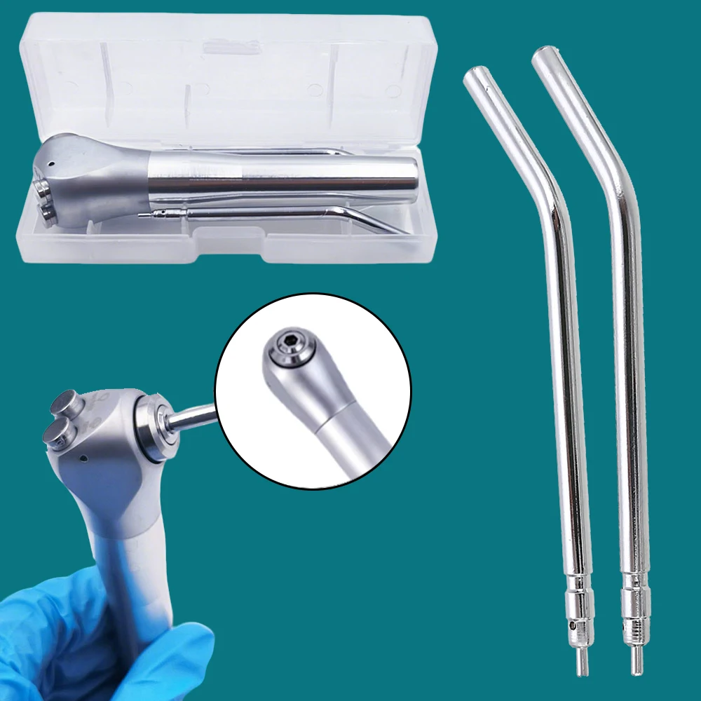 

Dental 3 Way Syringe Set with Air Water Spray Nozzles and Pin Handpiece for Cleaning Whitening Dental Clinic Use