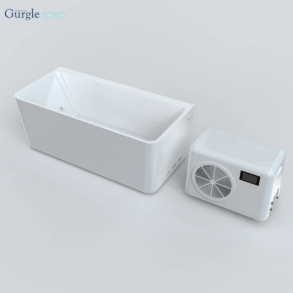 

Acrylic Ice Bath Tub Cold Plunge Freestanding Water Cold Plunge With Chiller