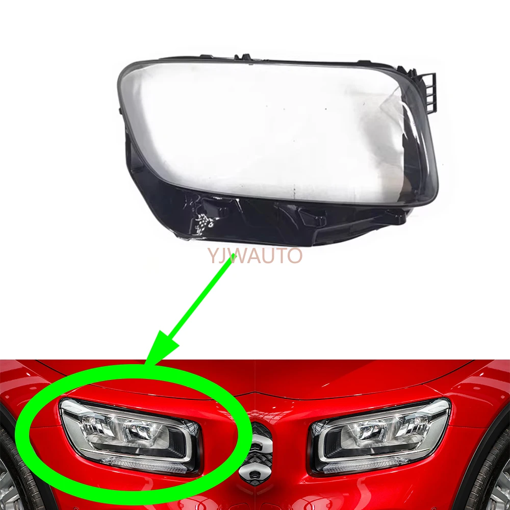 

For Mercedes-Benz GLB200 GLB250 GLB247 2020 2021 Headlight Cover Car Headlamp Lens Glass Replacement Front Lampshade Auto Shell