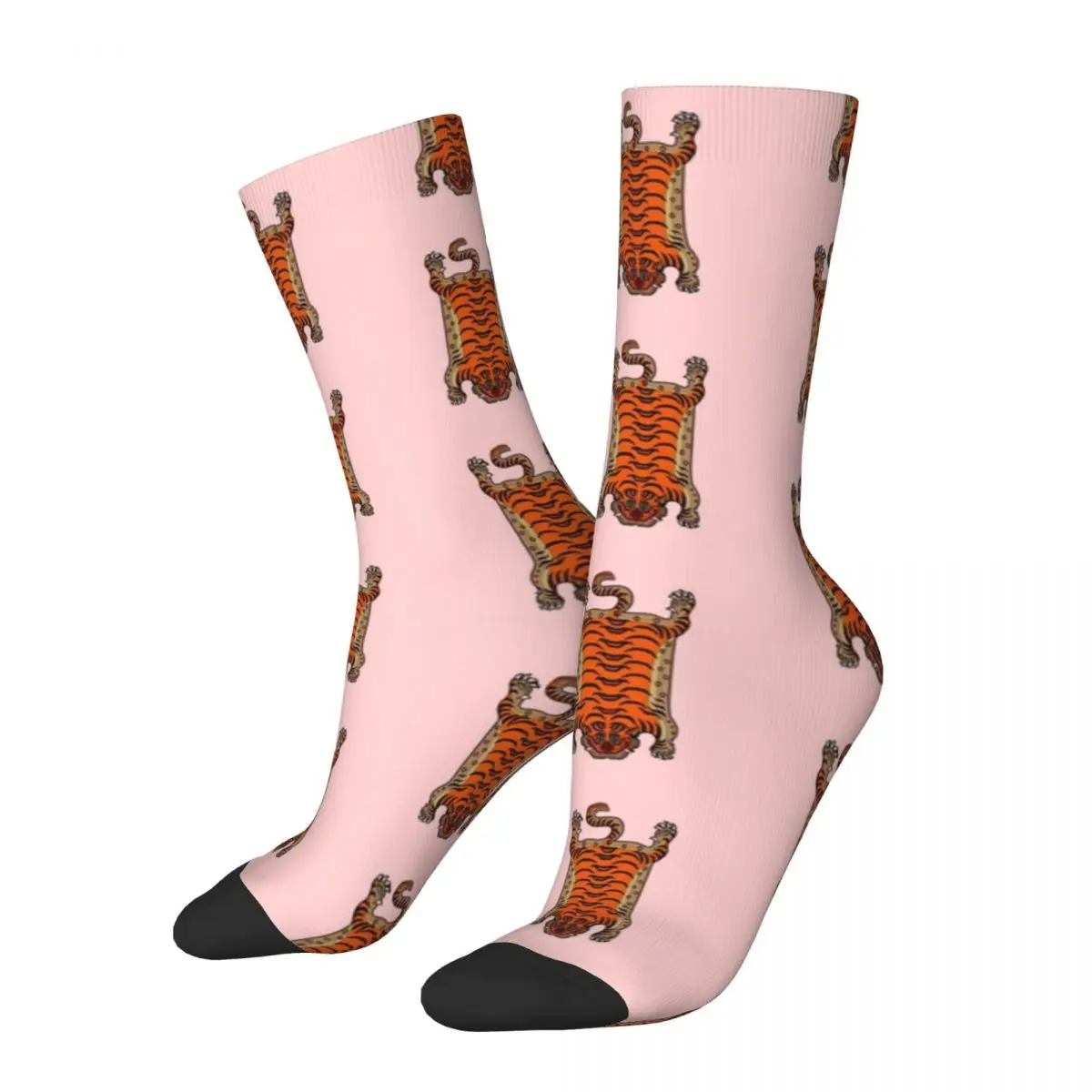 

Pink Tibetan Tiger Socks Harajuku Super Soft Stockings All Season Long Socks Accessories for Unisex Birthday Present