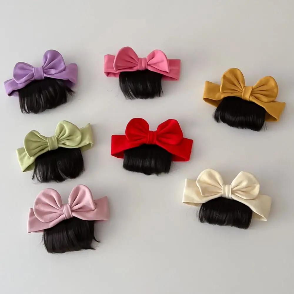 Hair Accessories Photography Props Newborn Baby Headwear Baby Bowknot Headband Wig Princess Wig Headband Toddler Neat Bang