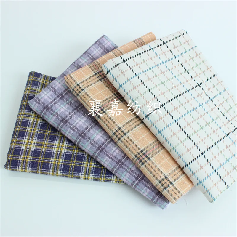 

Cotton Twill Abrasive Cloth, Fabric, Retro Plaid, Autumn and Winter Loungewear Sewing Accessories Fabrics