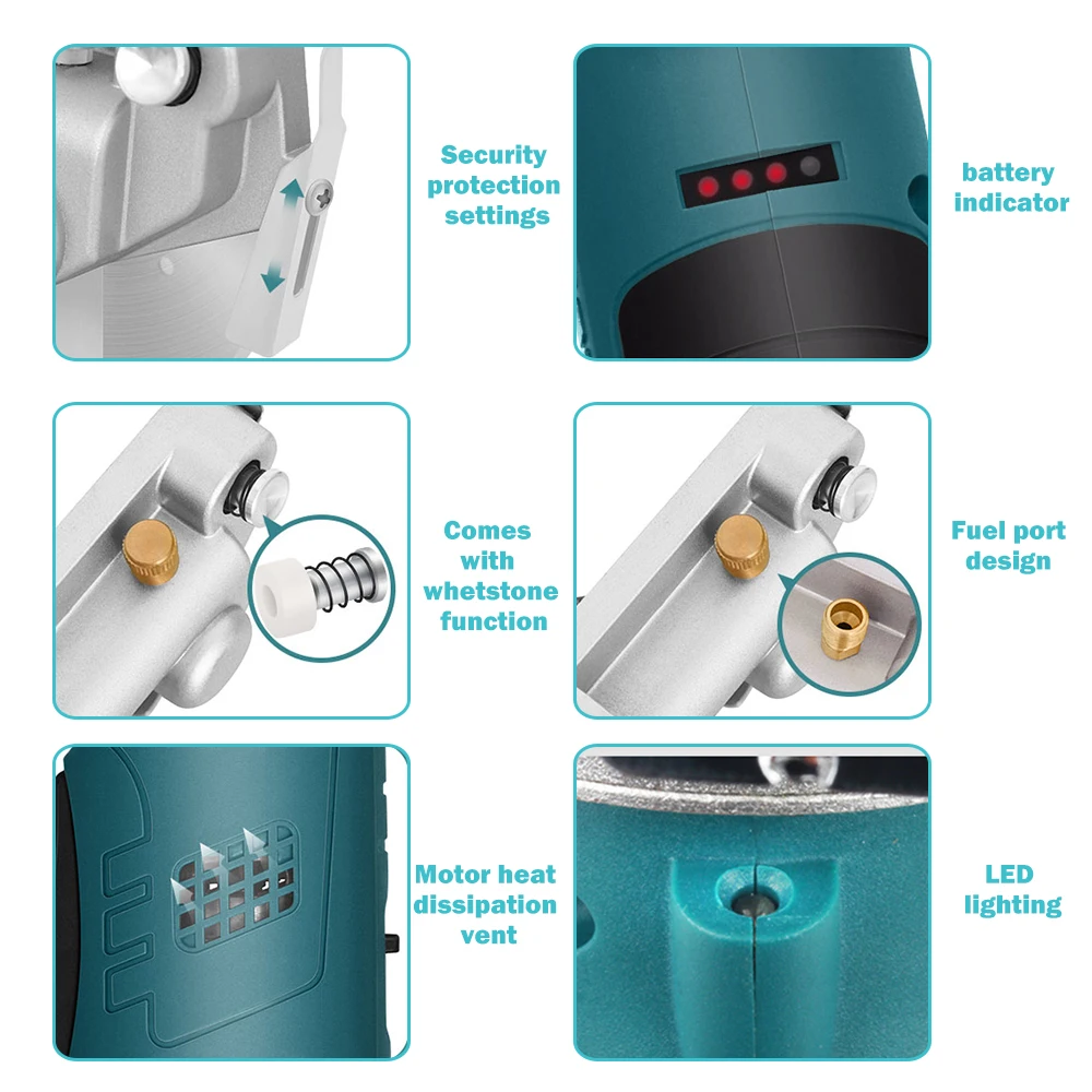 12V Electric Round Scissors Cordless Electric Rotary Fabric Cutter Suitable Leather Paper Cutting Tool Kit Bosch Lithium Battery - view 5