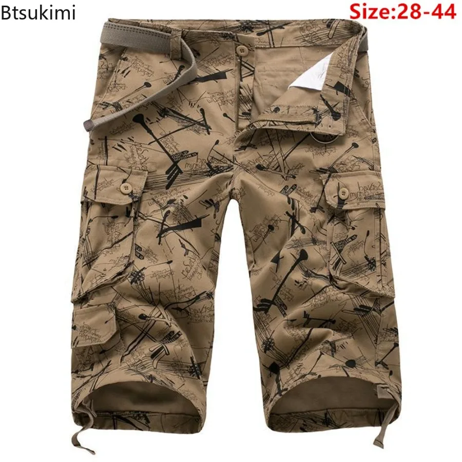 2024Men\'s Summer Casual Cargo Shorts Camouflage Multi-Pocket Loose Shorts Men Streetwear High Quality Beach Sport Shorts for Men