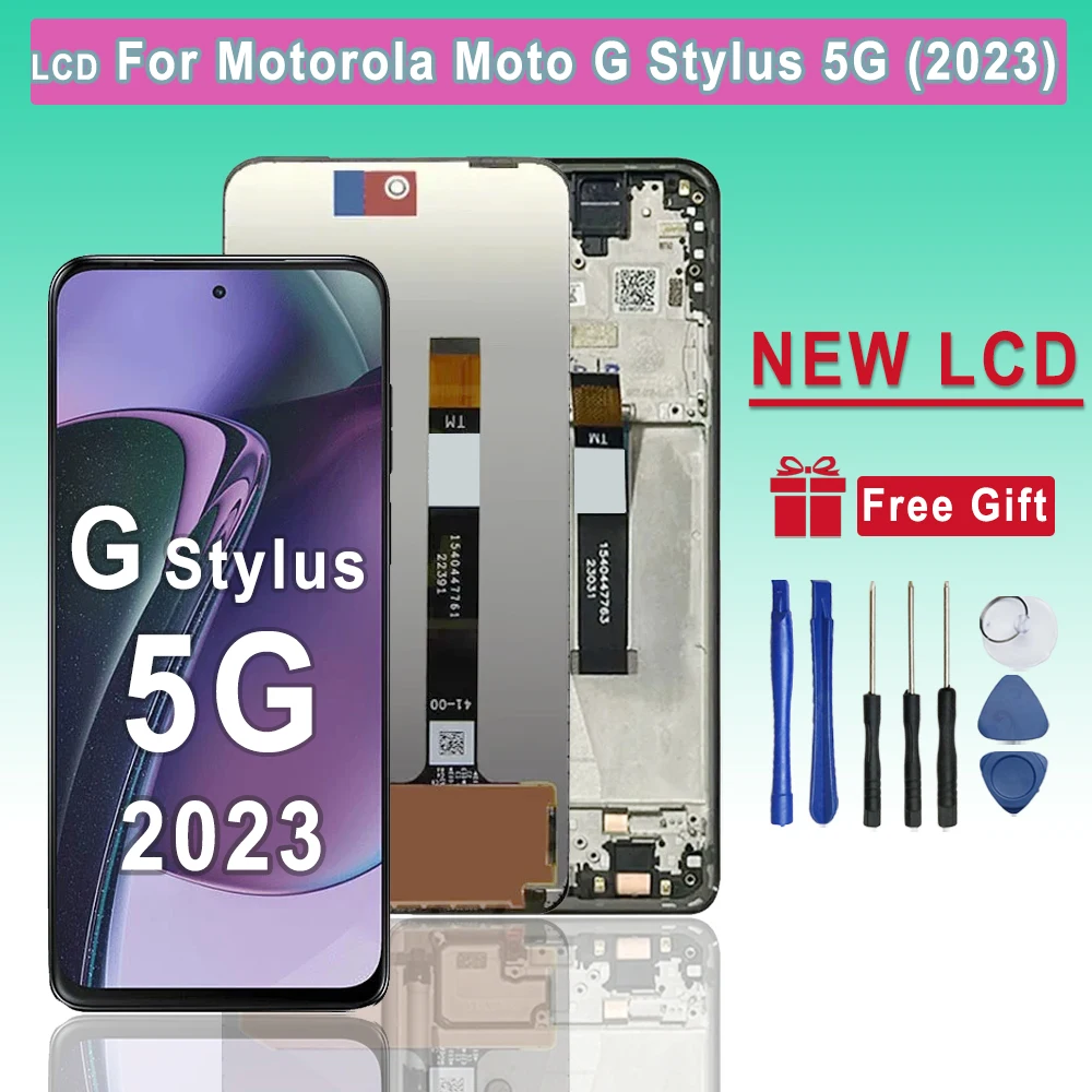 Pantalla LCD de 6,6 pulgadas para Motorola Moto G Stylus 5G 2023, conjunto de digitalizador de pantalla táctil LCD para Moto G Stylus 5G 2023 XT2315-1, XT2315-4 LCD