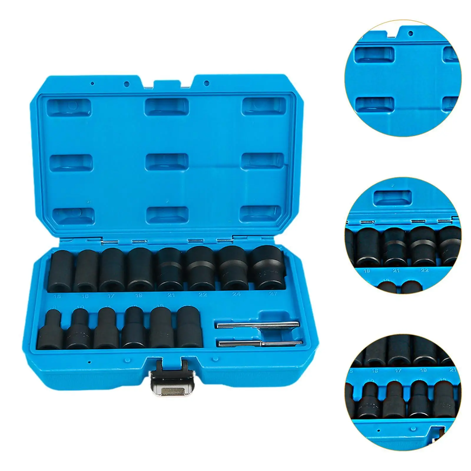16x Damaged Bolt Extractor Set with Rods Automotive Workshop Garage Easy Out