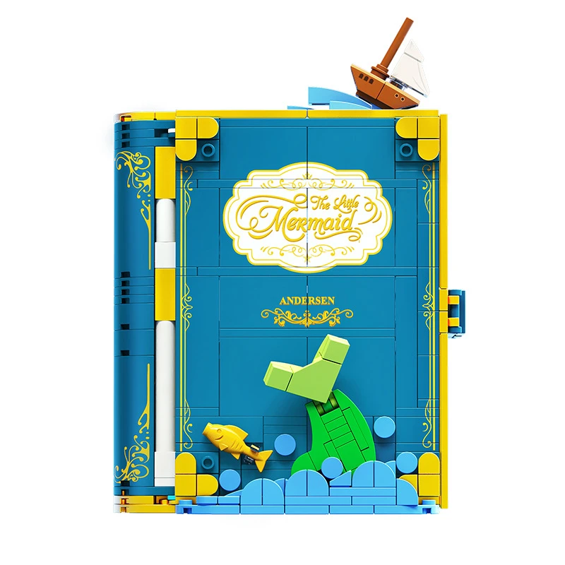 Once Upon a Time Complete Mermaid Treasure manual Assembled granule building block book toy gift