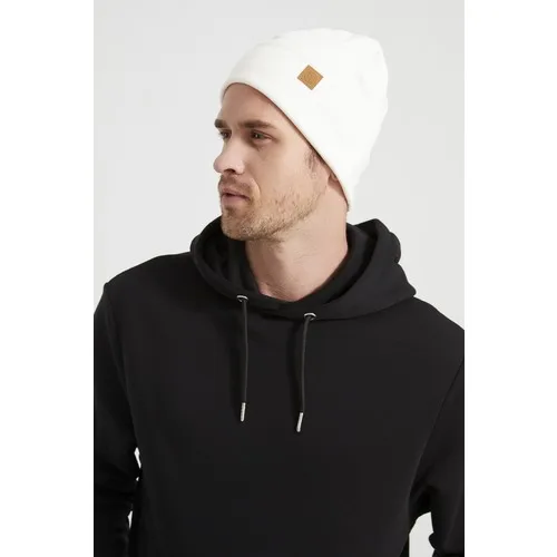 Butikgiz Male Young White Hat Beanie-Sports Casual Cotton Handmade with Domestic Production Quality