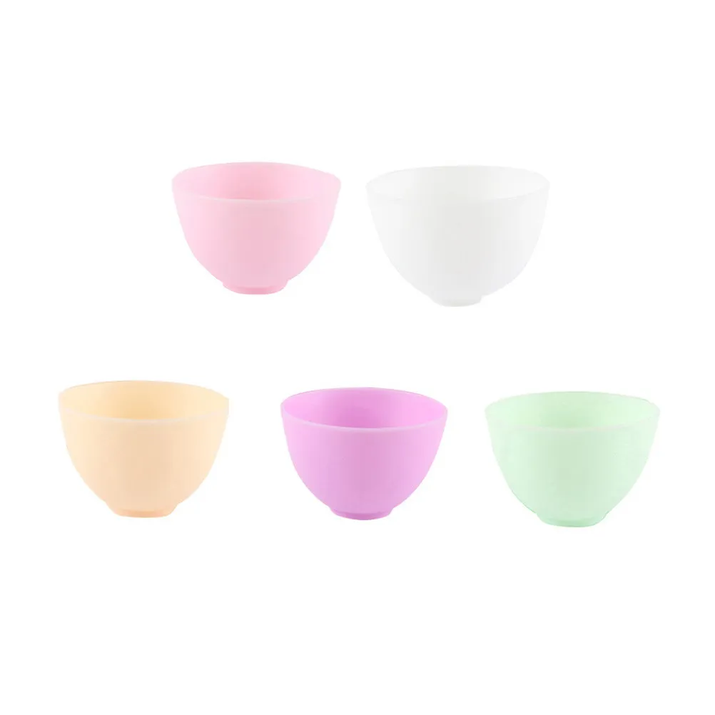 Anti-Drop Silicone Bowl Home Use 10.5x7cm Odorless Flexible Mask Mixing Prep Measuring Stable Non-Slip Cooking Bowl