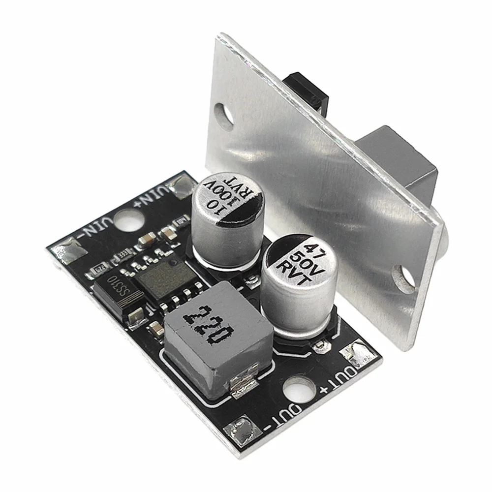 Módulo de potencia Buck Mini DC-DC, convertidor de CC, entrada de 5-80V a 5V, 9V, 12V, 24V, salida, módulo de sustrato de aluminio