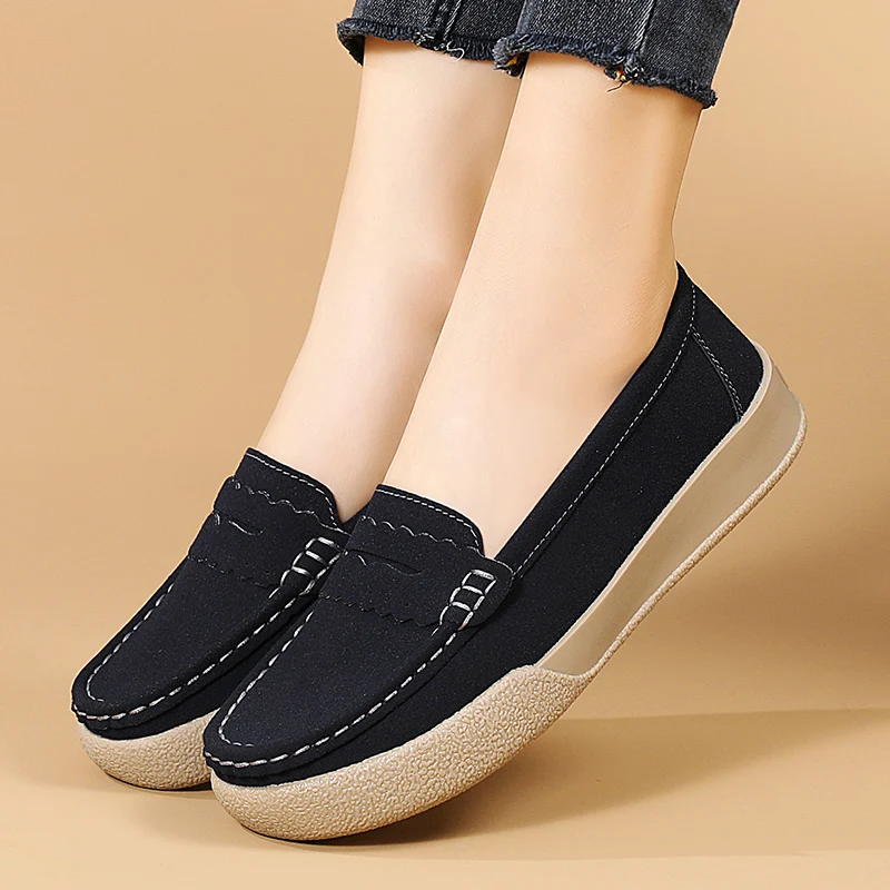 Women Shoes Slip On Loafers For Ballet Flats Women Moccasins C.asual Sneakers Zapatos Mujer Flat Shoes For Women Casual Shoes