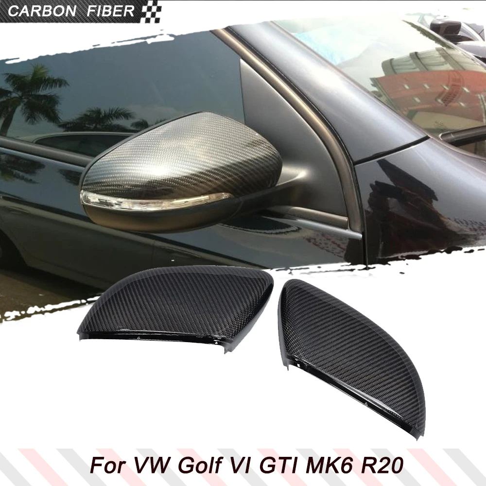 

Зеркальная крышка из углеродного волокна для Volkswagen VW Golf VI GTI MK6 R20 Hatchback 2010-2014, сменные колпачки для зеркал заднего вида в виде ракушки