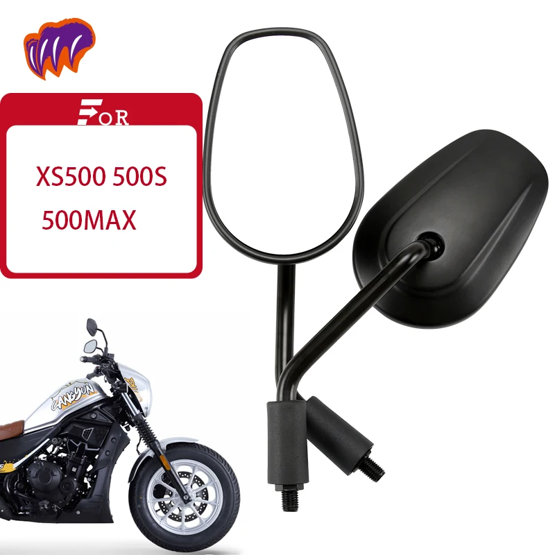 For JIANSHE XS500 500S 500MAX Motorcycle Rearview Mirrors Rear View Mirrors Back Side Parts & Accessories