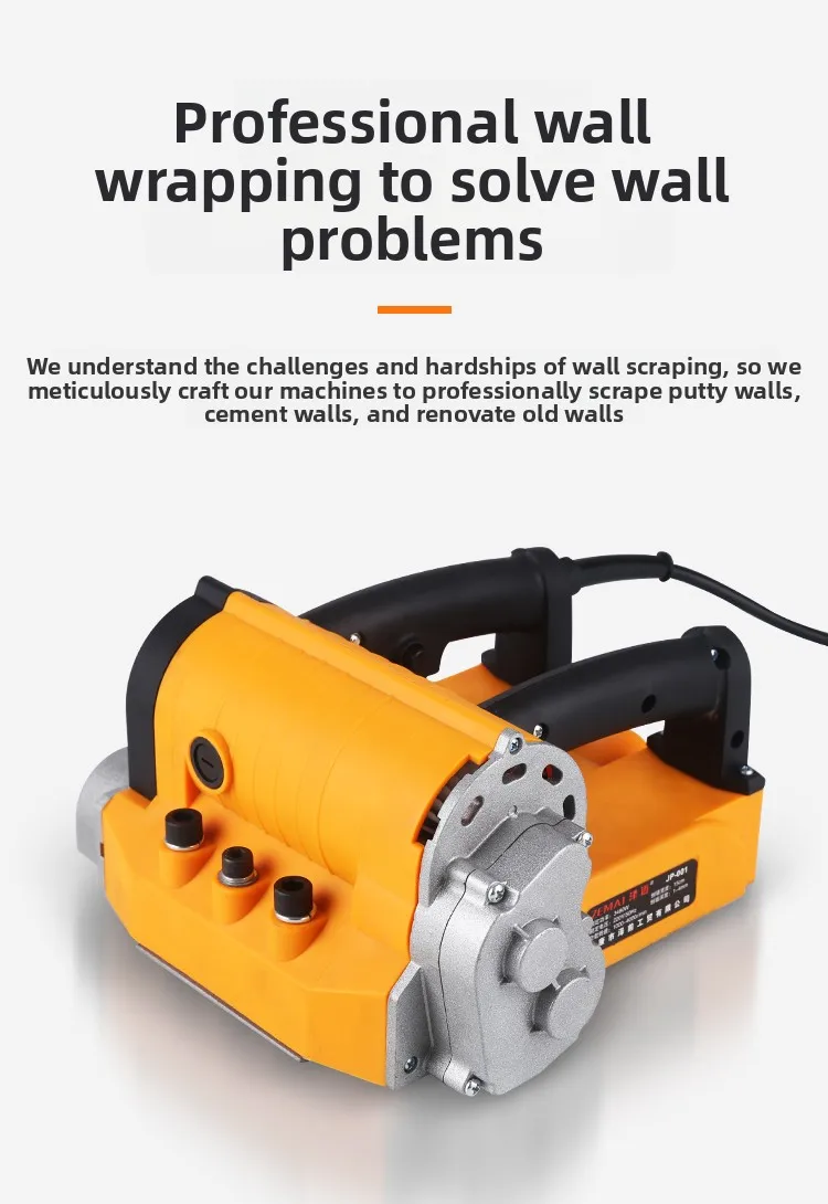 Electric Wall Planer Scraper Machine Dustless Wall Peeler for Old Putty Plaster Paint Removal Wall Renovation Tool