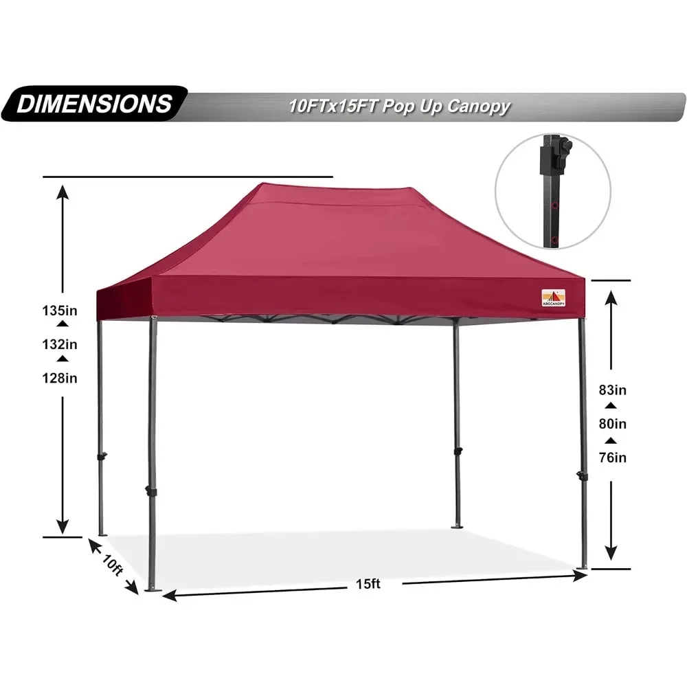 Pop Up Canopy Tent 10x15 Freight Free Waterproof Outdoor Awnings Garden Camping Supplies Tents Shelters Hiking Sports