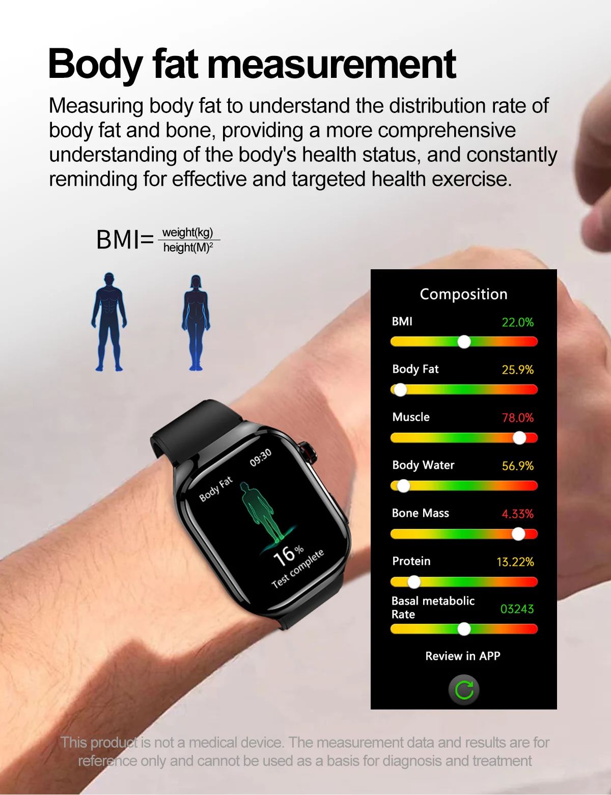 Neue Präzise Herzfrequenzmessung Smartwatch für Männer EKG Blutdruck Lipide Harnsäure Bluetooth-Anruf Gesundheits-Smartwatch Armband – Detail 12