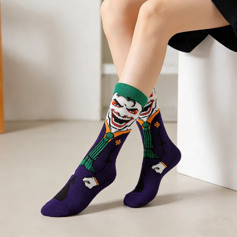 1pairs BEAST KINGDOM Street Casual Crew Socks Men Women Cartoon Anime Hip Hop Fashion Novelty Funny Socks - view 3