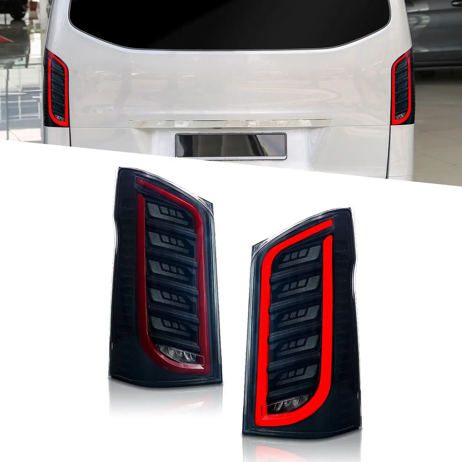 

Для Mercedes Benz 2016-2021 Vito V250 V260 задний фонарь модифицированные светодиодные автозапчасти