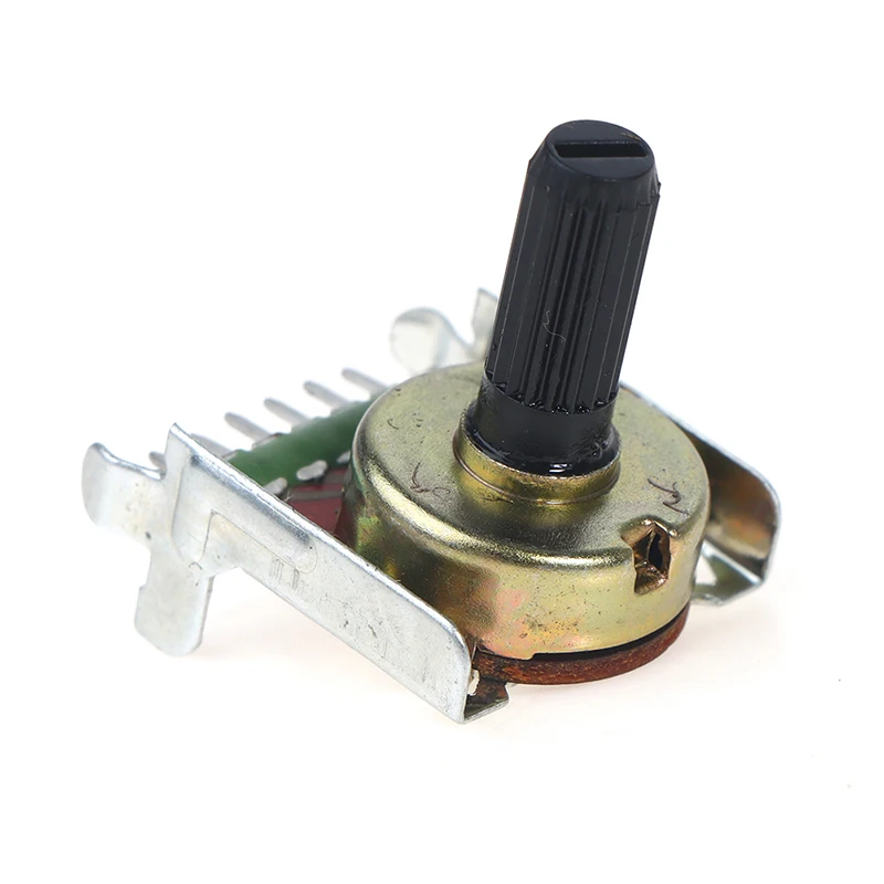 161 Type Rotary Potentiometer Double B50K Power Amplifier Audio Volume Potentiometer 6 Feet Shaft Length 15mm
