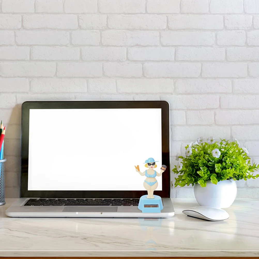 

2Pcs Bikini Car Interior Decor Female Statue Plastic Beauty Miniature Desktop Decoration Home Office Ornament Car Ornament