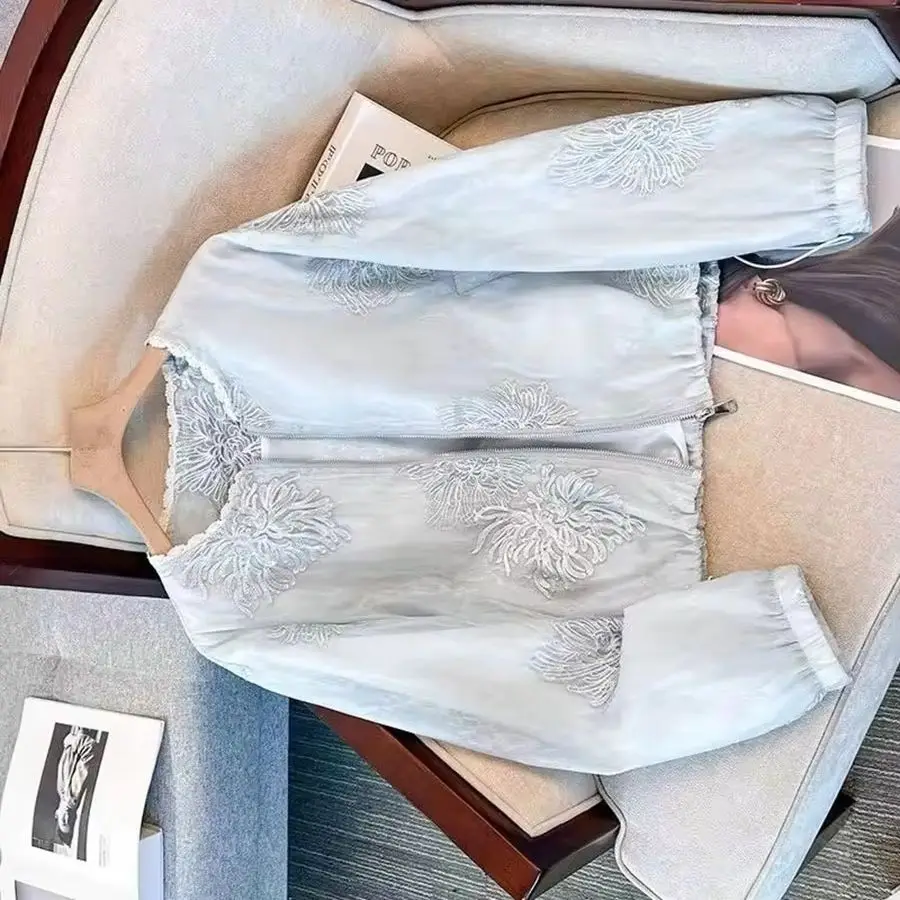 Spring Summer New Korean Short Long Sleeve Sunscreen Clothes Women's Jacket Casual All-match Sunscreen Outwear Ladies Top