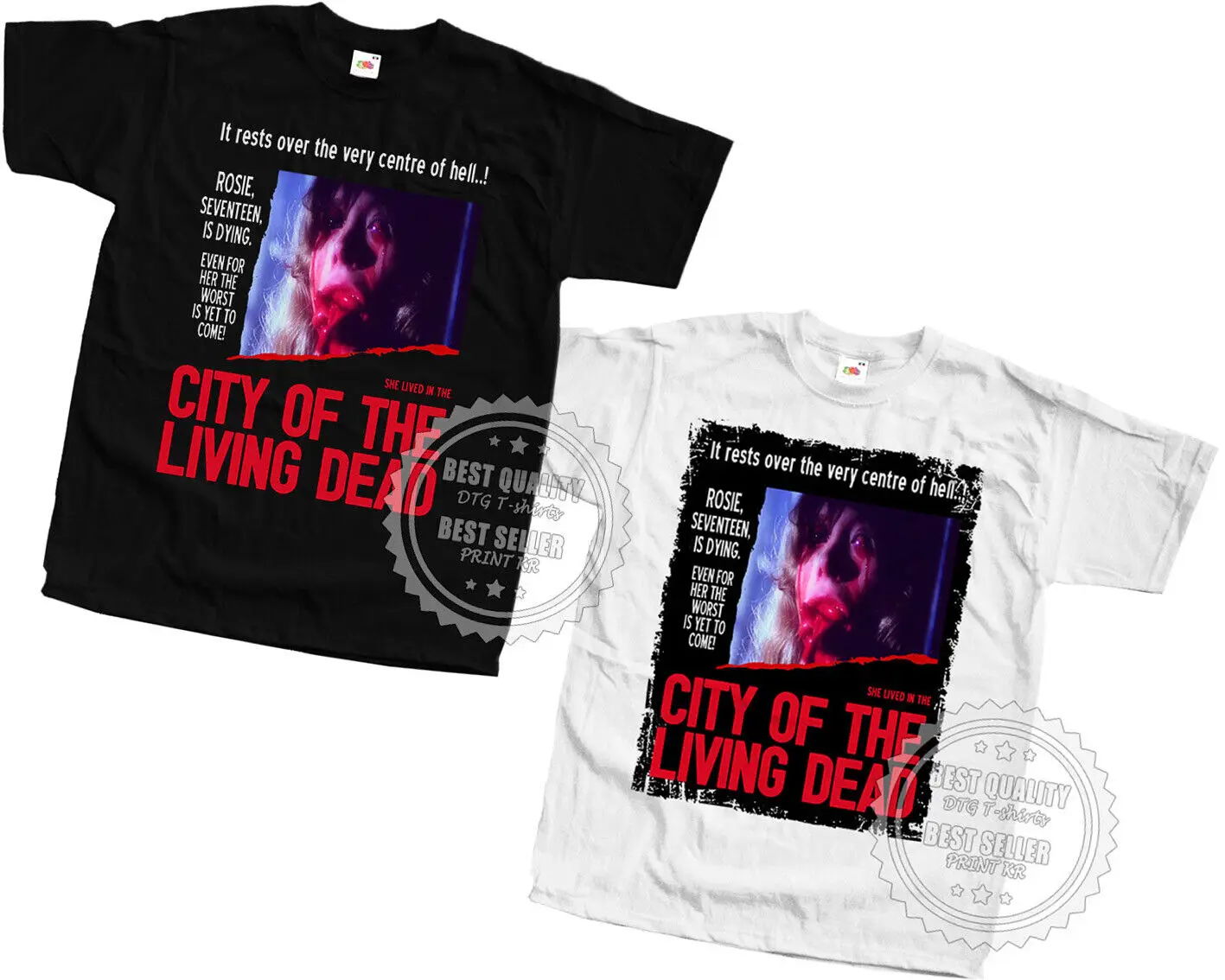 

City of the Living Dead T SHIRT TEE V4 Horror Black White all sizes S to 5XL