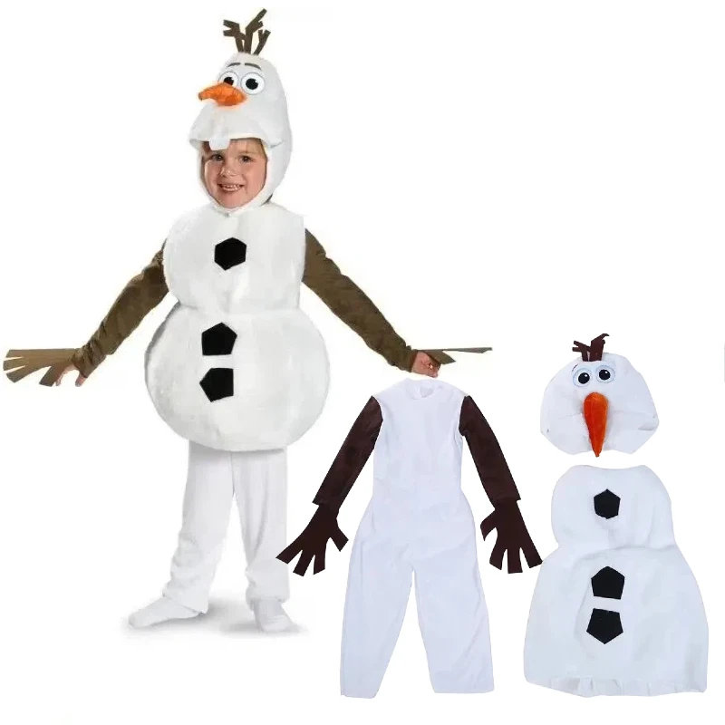 

Christmas Snowman Costumes Kids Cute Festive Christmas Party Xmas Outfit 18M-8 Years Santa Kids Costume Include Jumpsuit,Tunic,
