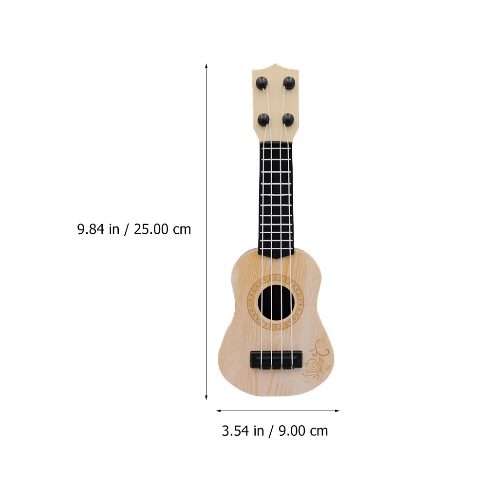 3Pcs Mini 4 Strings Guitar Kids Musical Instrument Early-Education Instrument Random Color Baby Ukulele Musical Development