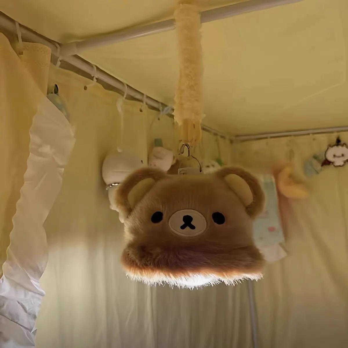 Rilakkuma Night Light Series Dormitory Hanging Bed Light Small Night Light Plush Toy Light Room Decorated Birthday Present