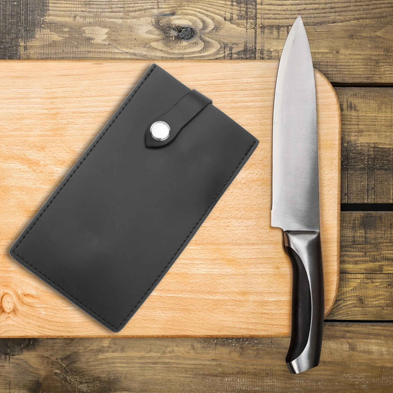 

Chef Knife Cutter Guard PU Protective Cover Kitchen Cutter Sheath Safe Carry Protector for Butcher Chopping Meat Cleaver