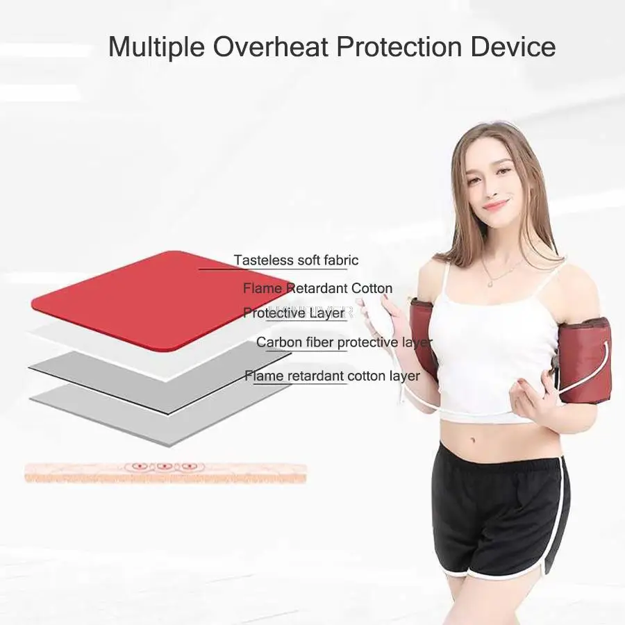 220V elektrische armmassage tool gewrichtspijn trillingsapparaat pols- en elleboogverwarming stimulator thuismassage therapie