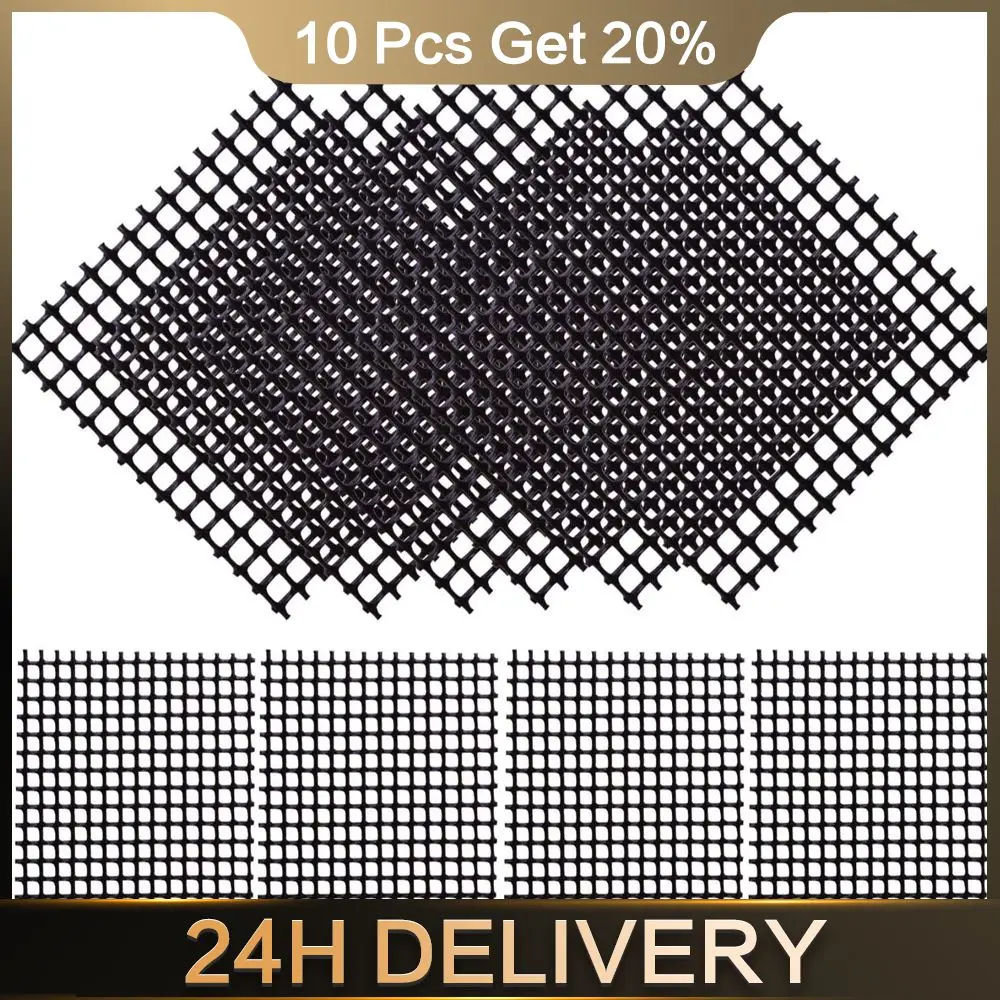 Flower Pot Bottom Hole Pad Recycling Approximately 60 Grams/pack Flower Pot Mesh Pad Flower Pot Mat Pot Bottom Pad Square Black