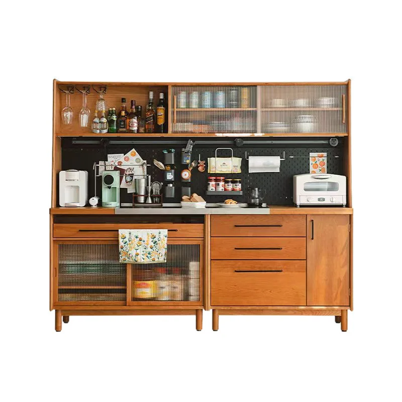 

Solid wood storage board, dining side cabinet, high cabinet, power track, tea cabinet, household storage cabinet