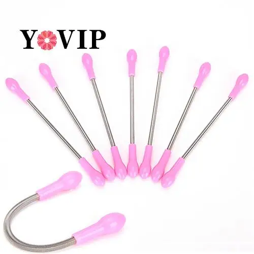 1PC Pro Epilator Stick Smooth Spring Facial Threading Tool Hair Removal Body Hair Cleaning Epilator Stick Beauty Tool