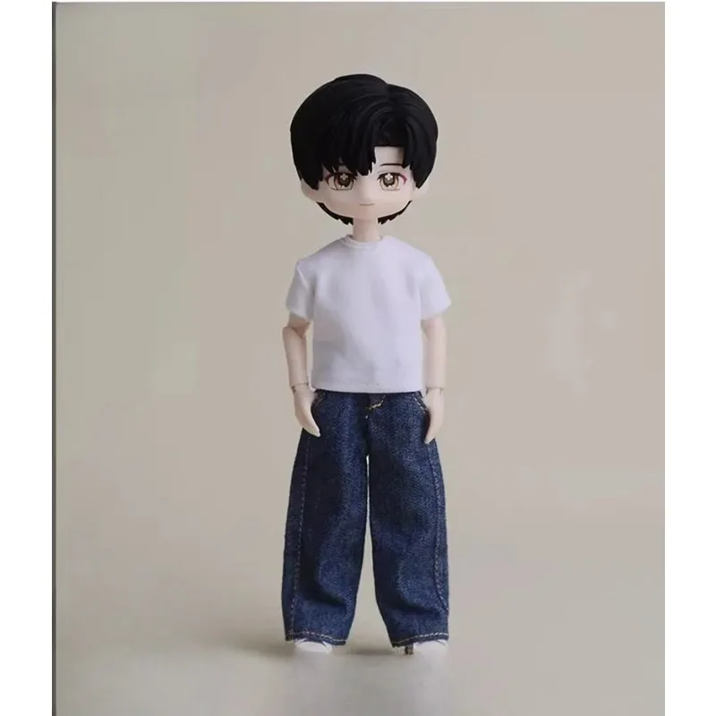 Maßstab 1:12, lockere Jeans mit geradem Bein, Soldatenkleidung, Modell, passend für 6'' Ashi 2.0 3.0 BJD Doll Romankey Notaman Actionfigur-Körper – Detail 5