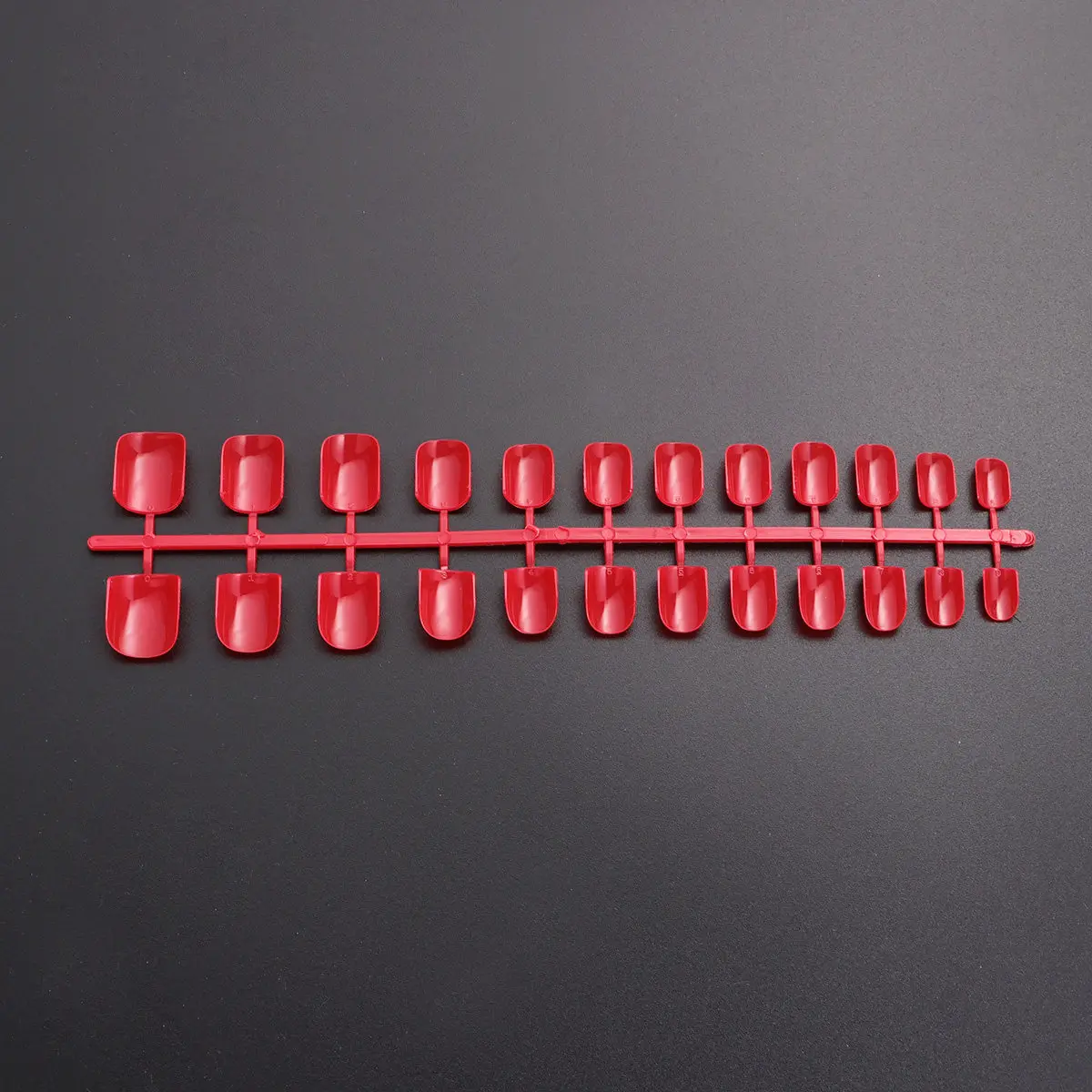 120Pcs Artificial False Nail Tips Multi-Size Full Cover Solid Color Coffin Artificial Nails for Salon Prom Wedding DIY