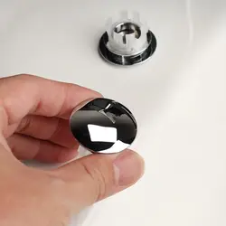 Round Sink Overflow Covers Copper double layer Wash Basin Overflow Ring Plug Replacement Sink Hole Cover Kitchen Bathroom