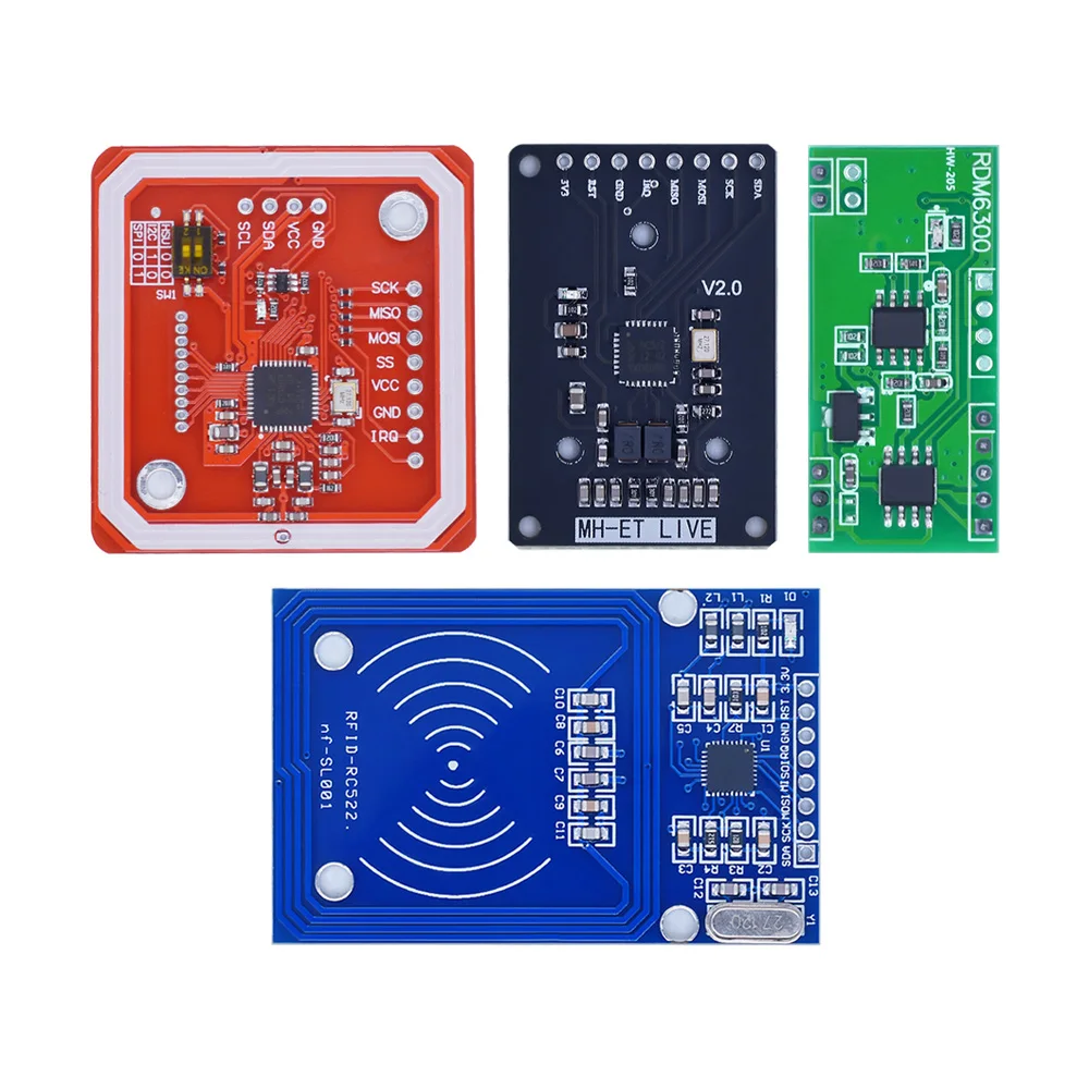 Модуль RFID RC522 MFRC-522 RDM6300, наборы S50 13,56 МГц 125 кГц 6 см с бирками, SPI, запись и чтение для arduino uno 2560