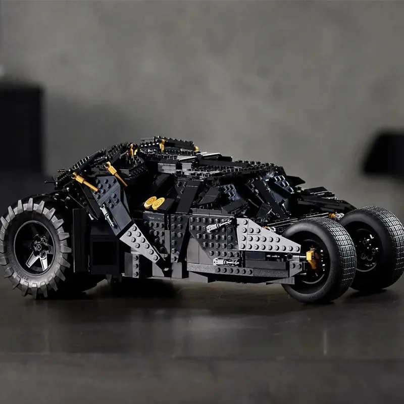 2049 PCS Tumbler Black Sports Car Compatible 76240 76023 83663 Building Blocks Bricks Toy Birthday Christmas Gift