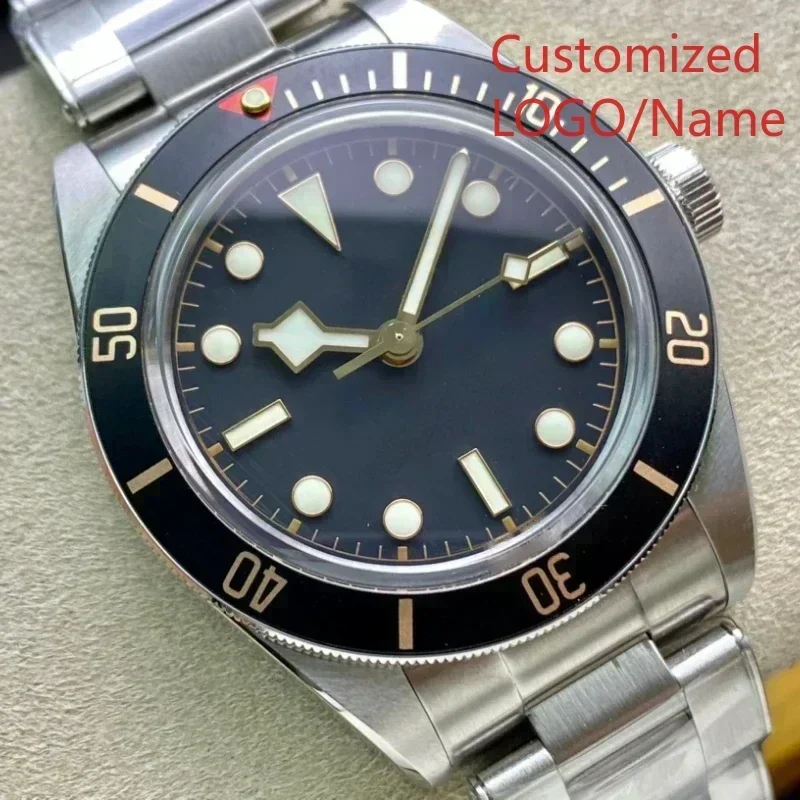 A11 Store Customized Watch  Mechanical Automatic Watches Fashion Sport Mens Reloj Hombre Gold Black Blue Ceramic view 2