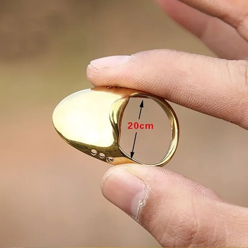 Archery Thumb Protection Brass Pulling Finger Tool Buckle Protection Ring Shooting Hunting Accessories - view 6