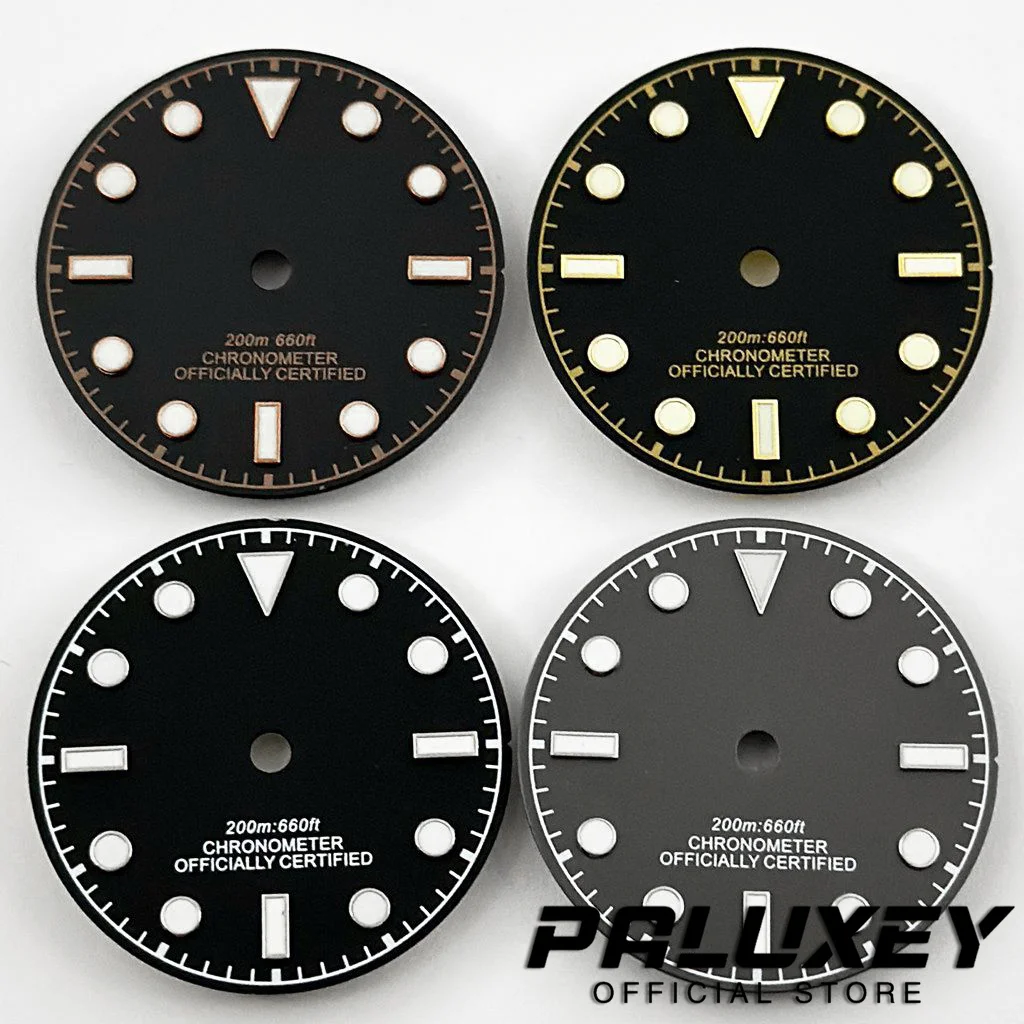 BB58 Style 29mm Sterile Watch Dial Multi‑Color Luminous Watch Faces for NH35 NH36 ETA 2824 2836 Miyota 8215 Mingzhu Movement