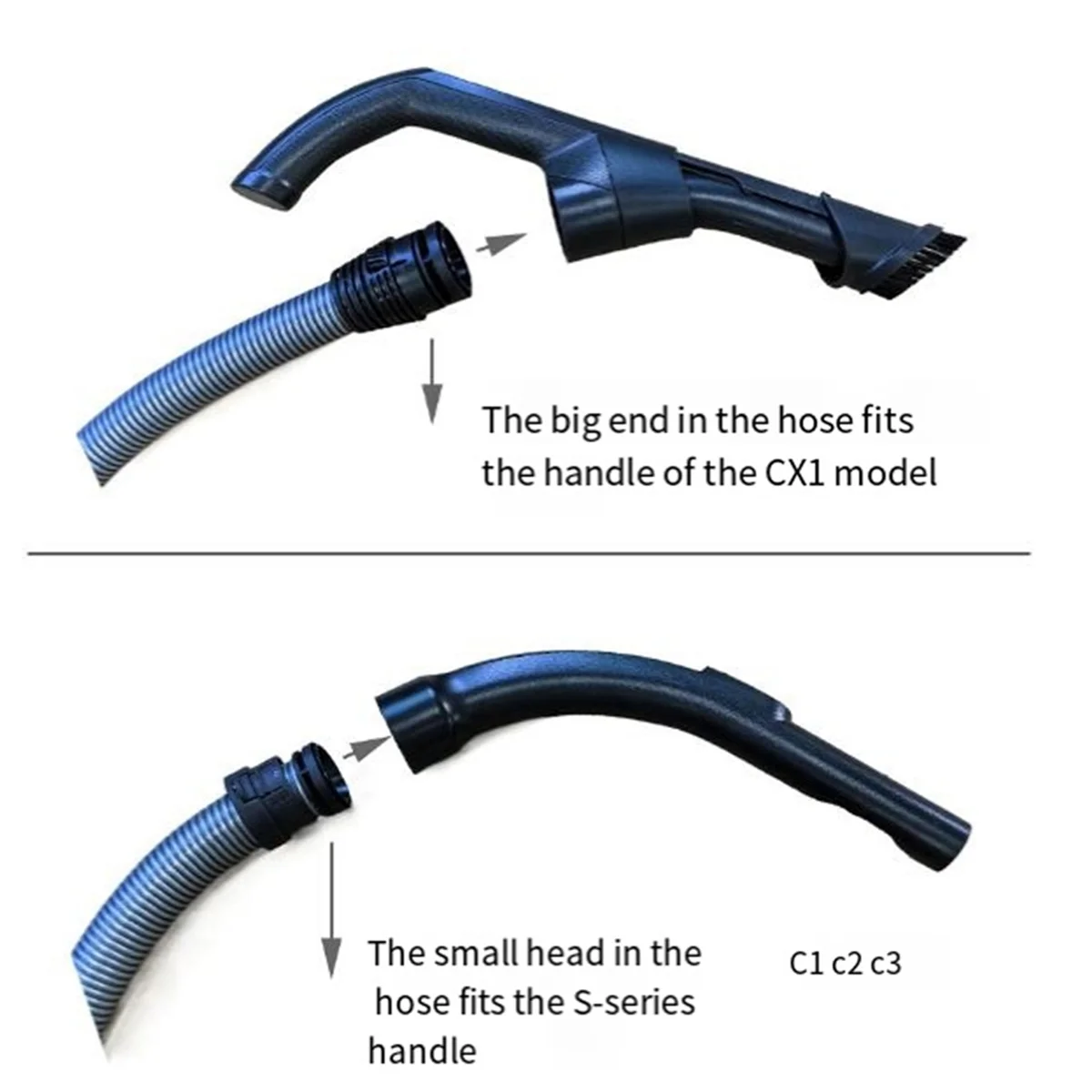 Канистра EAS Вакуумный шланг для пылесоса Miele Miele C1 C2 C3 C4 Всасывающий шланг 2M Гибкий всасывающий шланг Часть трубки