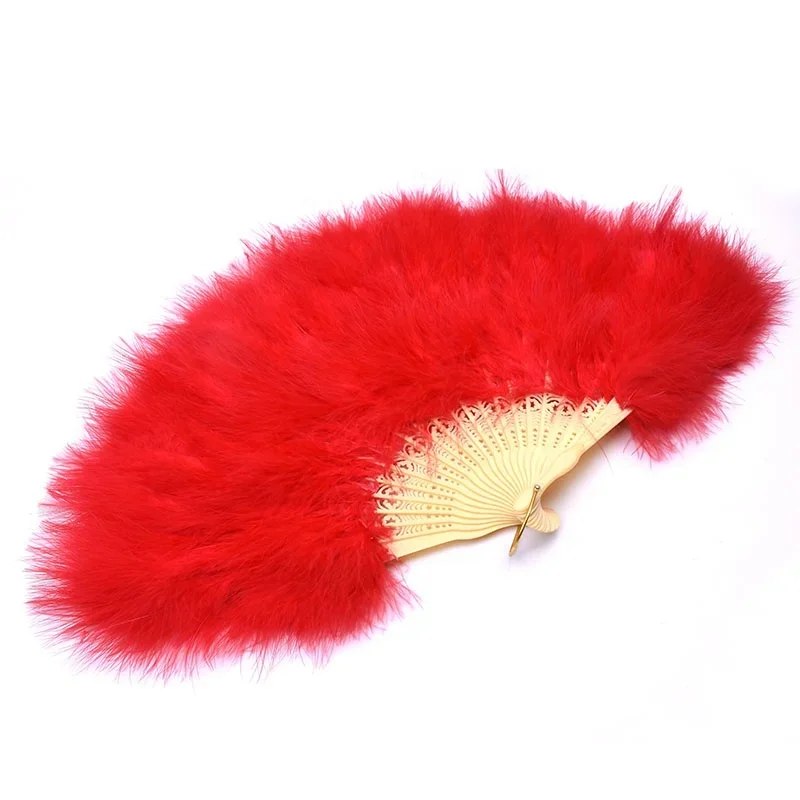 new products arrival decorative standing hand feather fan