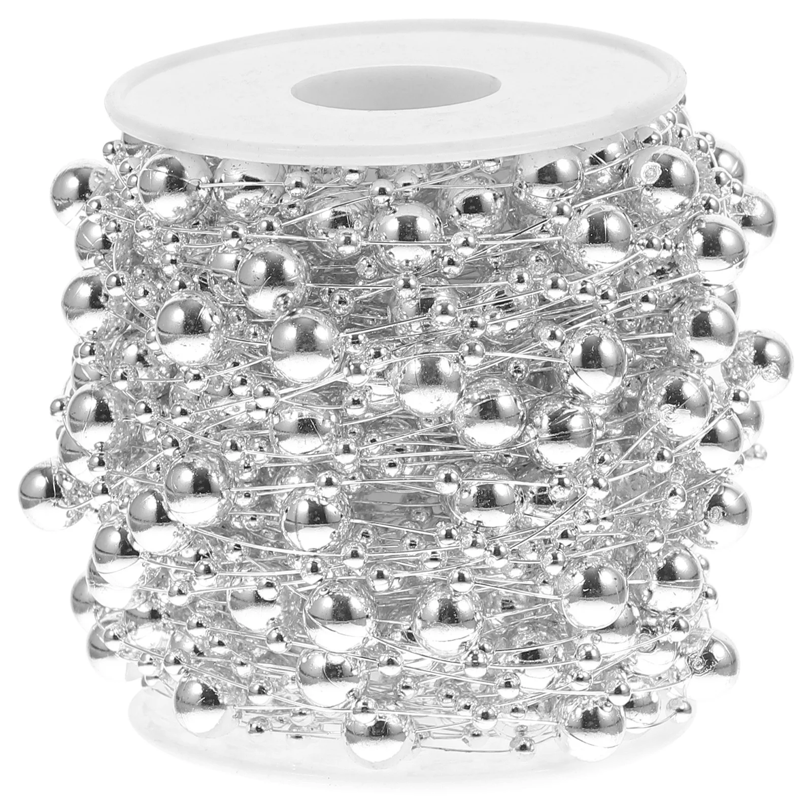 1 لفة فو حبات اللؤلؤ سلسلة جارلاند شجرة عيد الميلاد ديكور Crafts بها بنفسك الحرف الخرز ستراند خيط صنارة الصيد تقليم لوازم الخياطة اليدوية #5