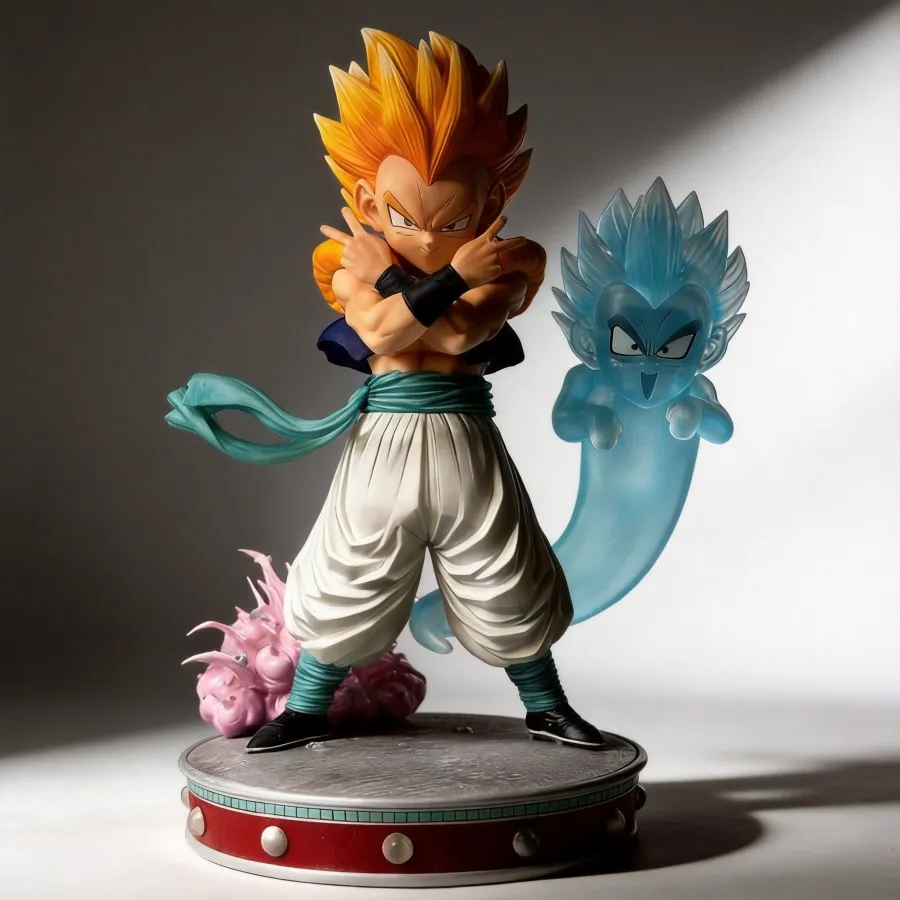 

Dragon Ball Gotenks Super Saiyan Action Figure 25cm Resonance Collection Model Toy Gift Decoration